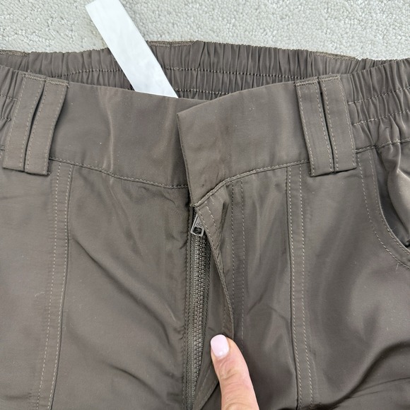 Alo High Waist Ski Moto Cargo Pant Brown Wide Leg XS Women $198 - Picture 7 of 15